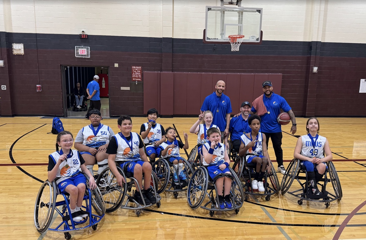 Wheelchair basketball team